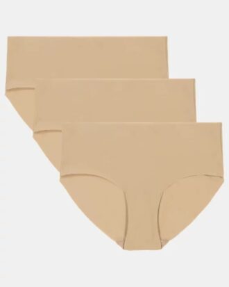 Essential Stretch 3-Pack No Show Hipster Underwear
