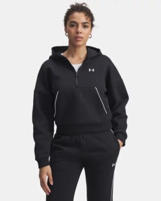 Mikina s kapucí a polovičním zipem Rival Fleece Piped