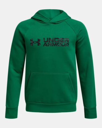 Mikina s kapucí Rival Fleece Wordmark Print Fill