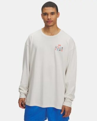 Moderní sportovní oversized tričko s dlouhým rukávem