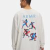 Moderní sportovní oversized tričko s dlouhým rukávem Moderní sportovní oversized tričko s dlouhým rukávem
