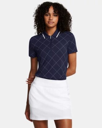 Prémiové polo tričko Zip Windowpane