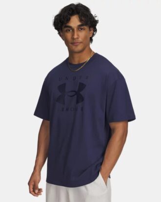 Těžké značkové oversized tričko s krátkým rukávem